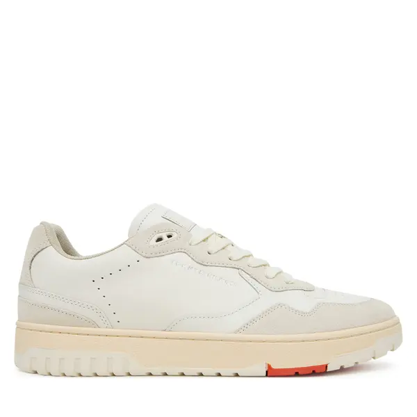 Tommy Hilfiger Tenisice Tommy Hilfiger Th Basket Better Mix FM0FM05520 Écru
