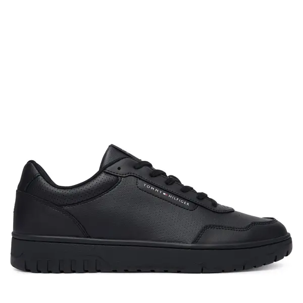Tommy Hilfiger Tenisice Tommy Hilfiger Th Basket Core Leather FM0FM05927 Crna