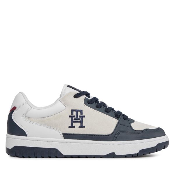 Tommy Hilfiger Tenisice Tommy Hilfiger Th Basket Street Suede Mix FM0FM04873 White YBS
