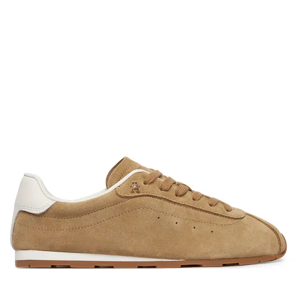 Tommy Hilfiger Tenisice Tommy Hilfiger Th Bella Low Runner Suede FW0FW09189 Bež