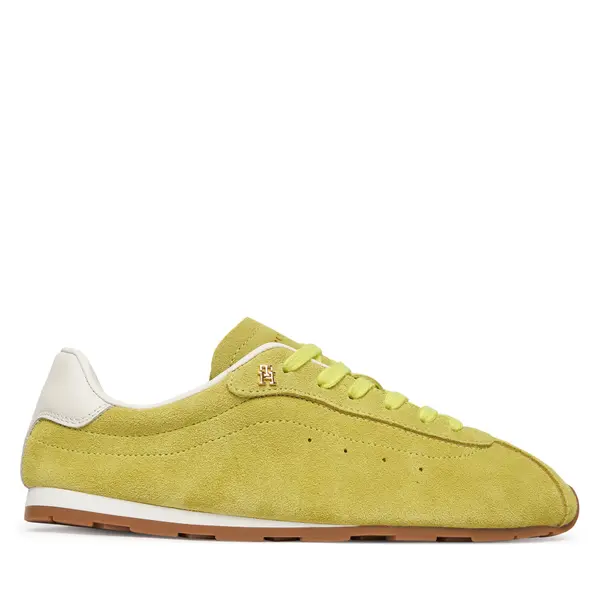 Tommy Hilfiger Tenisice Tommy Hilfiger Th Bella Low Runner Suede FW0FW09189 Zelena
