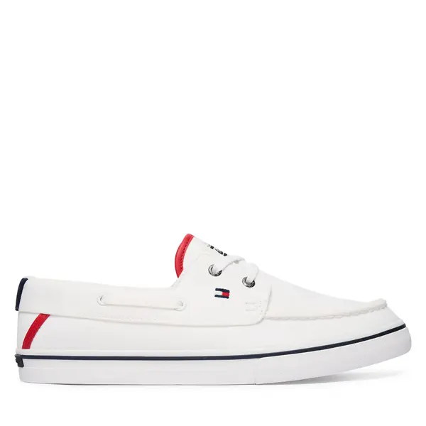 Tommy Hilfiger Tenisice Tommy Hilfiger Th Boat Vulc Sneaker Canvas FM0FM05877 Bijela
