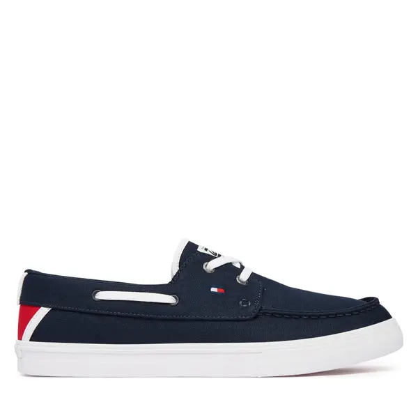 Tommy Hilfiger Tenisice Tommy Hilfiger Th Boat Vulc Sneaker Canvas FM0FM05877 Tamnoplava
