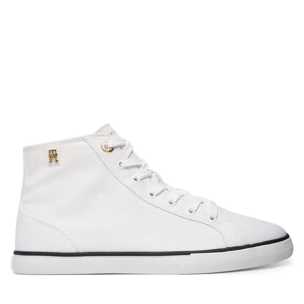 Tommy Hilfiger Tenisice Tommy Hilfiger Th Chic Low Profile Mid Cut FW0FW09356 Bijela