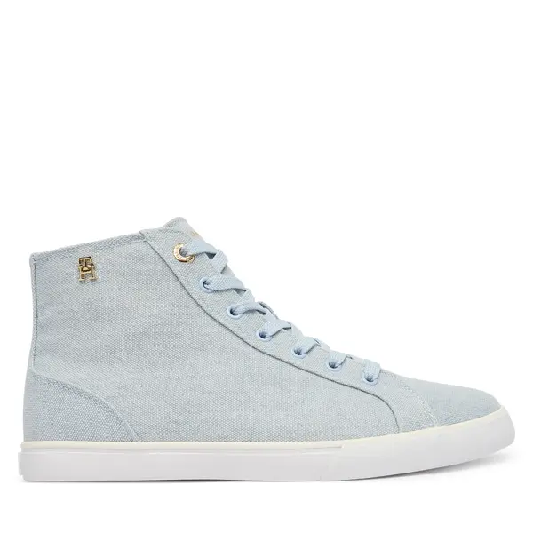 Tommy Hilfiger Tenisice Tommy Hilfiger Th Chic Low Profile Mid Cut FW0FW09356 Svijetloplava