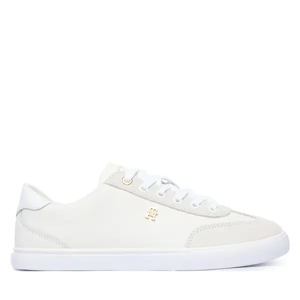 Tommy Hilfiger Tenisice Tommy Hilfiger Th Chic Low Vulc FW0FW09391 Krem