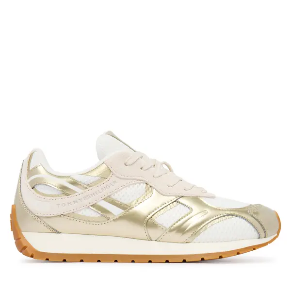 Tommy Hilfiger Tenisice Tommy Hilfiger Th Chic Metallic Retro Runner FW0FW09191 Zlatna