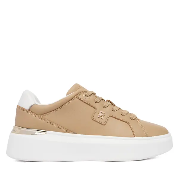 Tommy Hilfiger Tenisice Tommy Hilfiger Th Chic Platform FW0FW09396 Smeđa