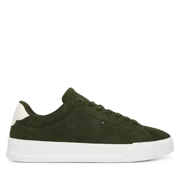 Tommy Hilfiger Tenisice Tommy Hilfiger Th Court Core Suede FM0FM05716 Zelena