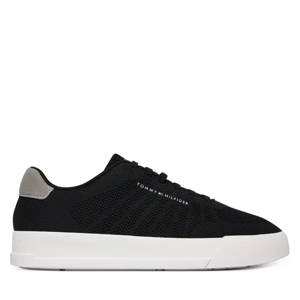 Tommy Hilfiger Tenisice Tommy Hilfiger Th Court Knit FM0FM05823 Crna