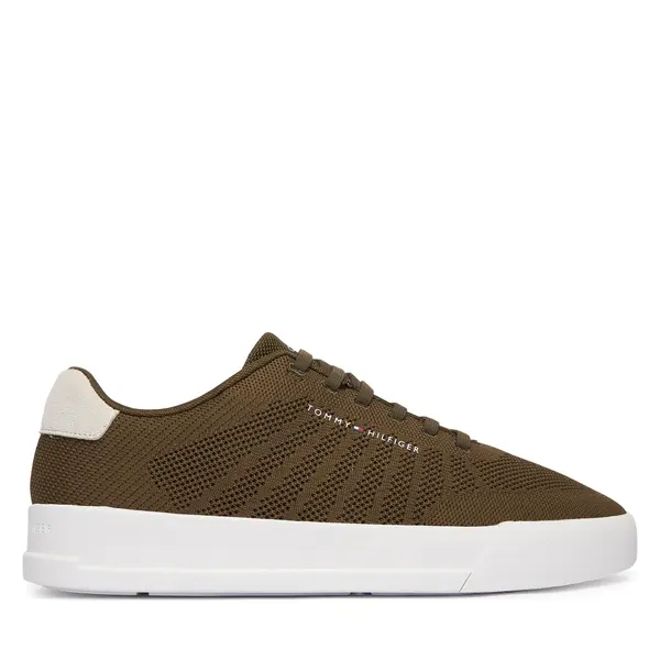Tommy Hilfiger Tenisice Tommy Hilfiger Th Court Knit FM0FM05823 Zelena