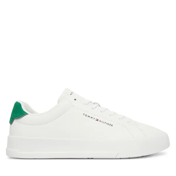 Tommy Hilfiger Tenisice Tommy Hilfiger Th Court Lth Detail Ess FM0FM05367 Bijela