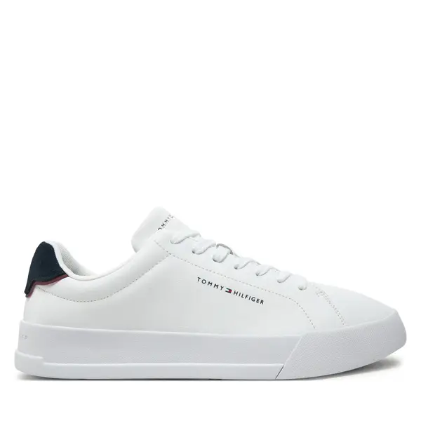 Tommy Hilfiger Tenisice Tommy Hilfiger Th Court Lth Detail Ess FM0FM05367 Bijela