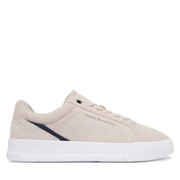 Tommy Hilfiger Tenisice Tommy Hilfiger Th Court Premium Suede FM0FM05880 Svijetlo bež