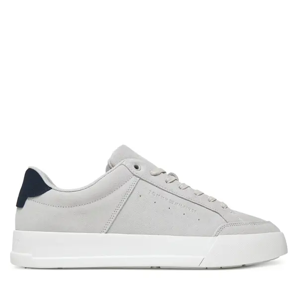 Tommy Hilfiger Tenisice Tommy Hilfiger Th Court Summer Suede FM0FM05517 Siva
