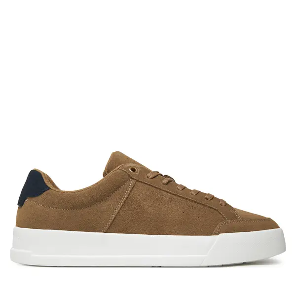 Tommy Hilfiger Tenisice Tommy Hilfiger Th Court Summer Suede FM0FM05517 Smeđa