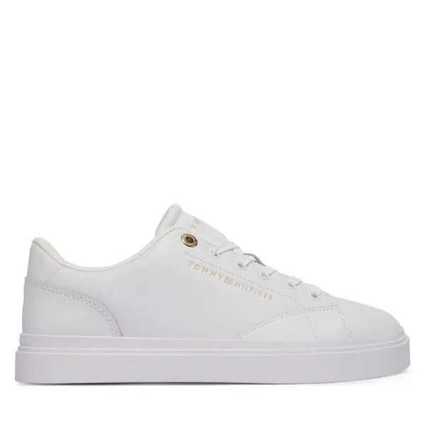 Tommy Hilfiger Tenisice Tommy Hilfiger Th Feminine Cupsole Leather FW0FW09105 Bijela