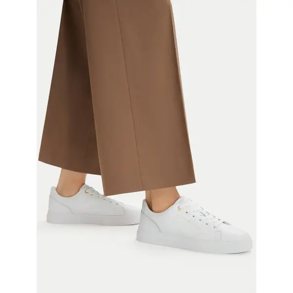 Tommy Hilfiger Tenisice Tommy Hilfiger Th Feminine Cupsole Leather FW0FW09105 Bijela