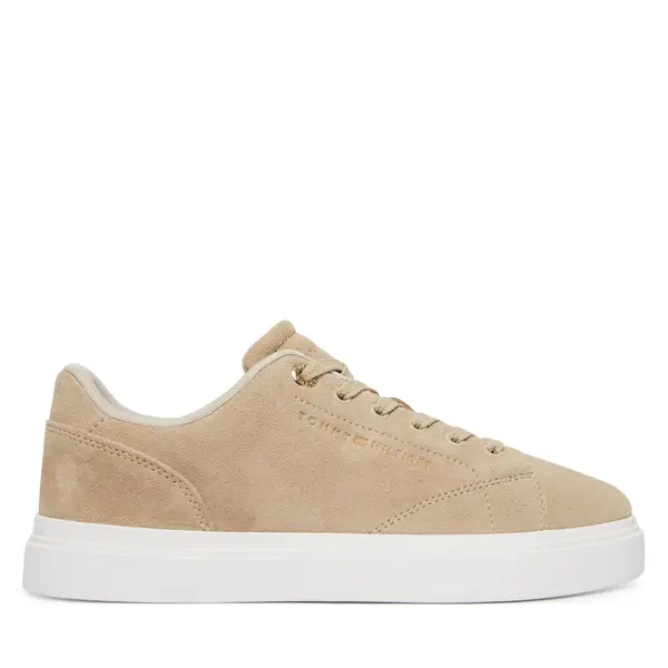 Tommy Hilfiger Tenisice Tommy Hilfiger Th Feminine Cupsole Suede FW0FW09109 Bež