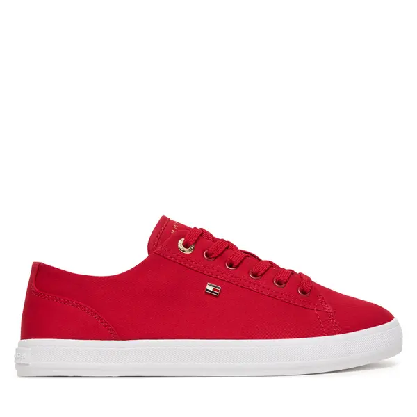 Tommy Hilfiger Tenisice Tommy Hilfiger Th Foxing Sneaker Canvas FW0FW09170 Crvena