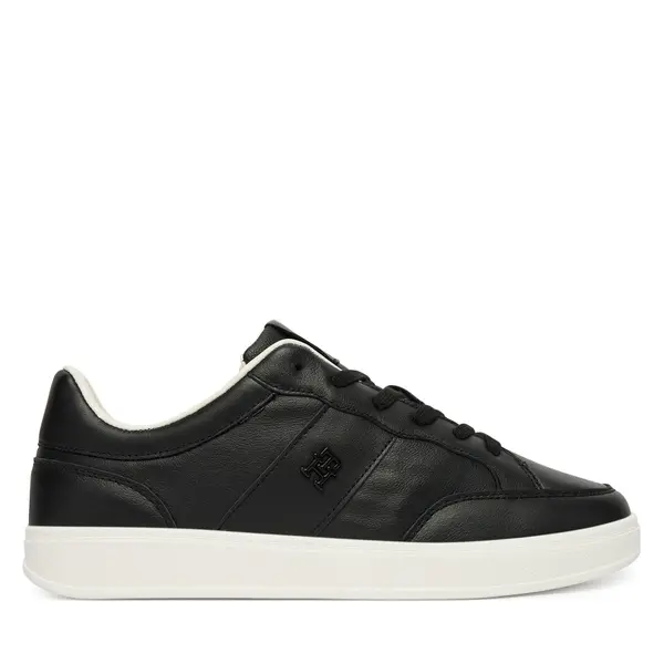 Tommy Hilfiger Tenisice Tommy Hilfiger Th Heritage Court Sneaker Ltr FW0FW09028 Crna