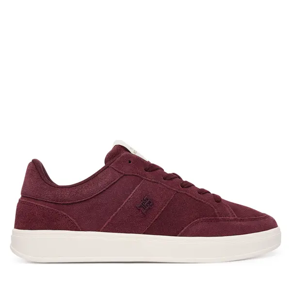 Tommy Hilfiger Tenisice Tommy Hilfiger Th Heritage Court Sneaker Suede FW0FW09266 Tamnocrvena