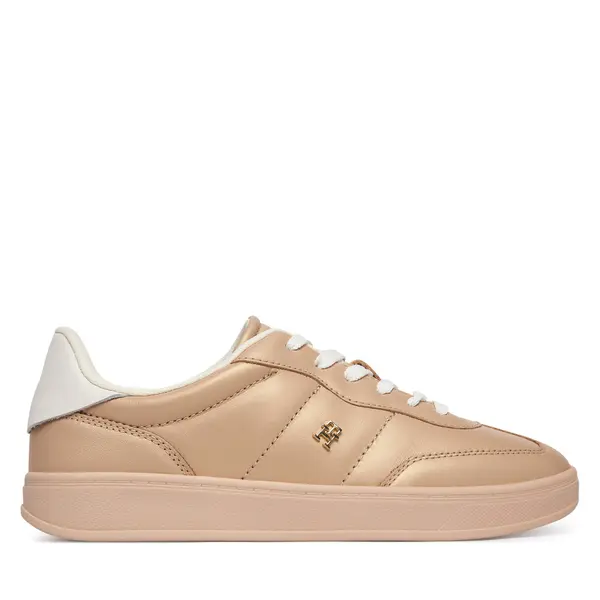 Tommy Hilfiger Tenisice Tommy Hilfiger Th Heritage Shiny Sneaker FW0FW09179 Bež
