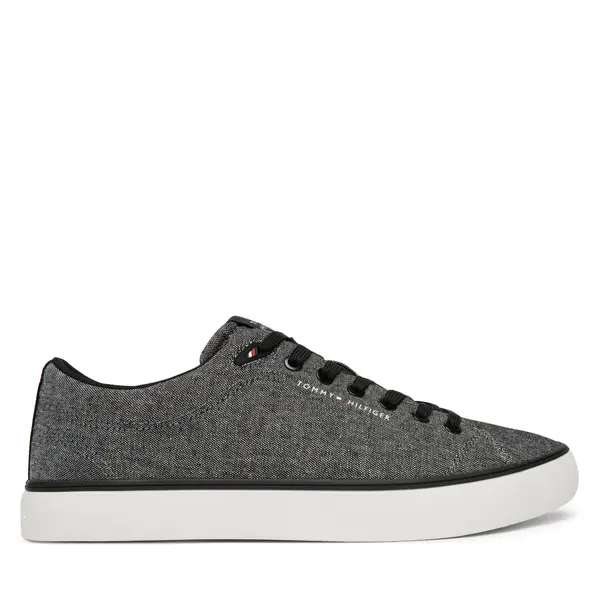 Tommy Hilfiger Tenisice Tommy Hilfiger Th Hi Vulc Core Low Chambray FM0FM05818 Siva