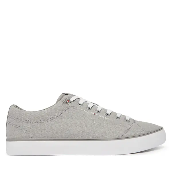 Tommy Hilfiger Tenisice Tommy Hilfiger Th Hi Vulc Core Low Chambray FM0FM05818 Siva