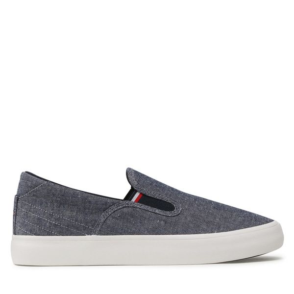 Tommy Hilfiger Tenisice Tommy Hilfiger Th Hi Vulc Core Low Slip On FM0FM04734 Desert Sky DW5