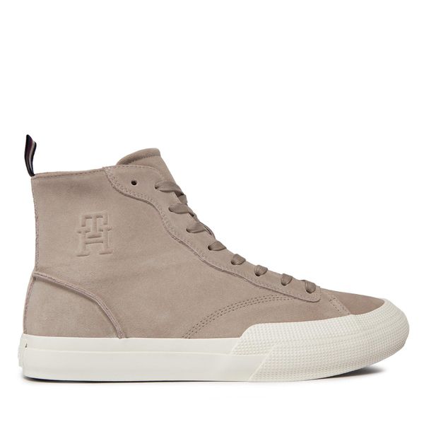 Tommy Hilfiger Tenisice Tommy Hilfiger Th Hi Vulc FM0FM04928 Smooth Taupe PKB