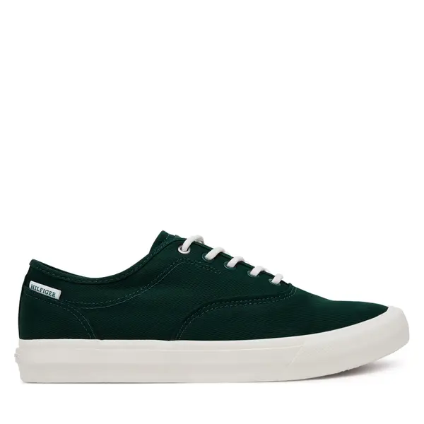 Tommy Hilfiger Tenisice Tommy Hilfiger Th Hi Vulc Low Oxford Twill FM0FM05400 Zelena