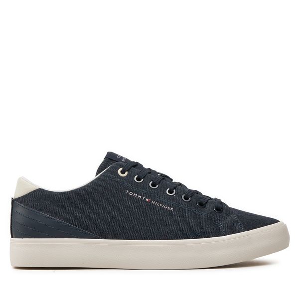 Tommy Hilfiger Tenisice Tommy Hilfiger Th Hi Vulc Low Summer Cvs FM0FM05056 Tamnoplava