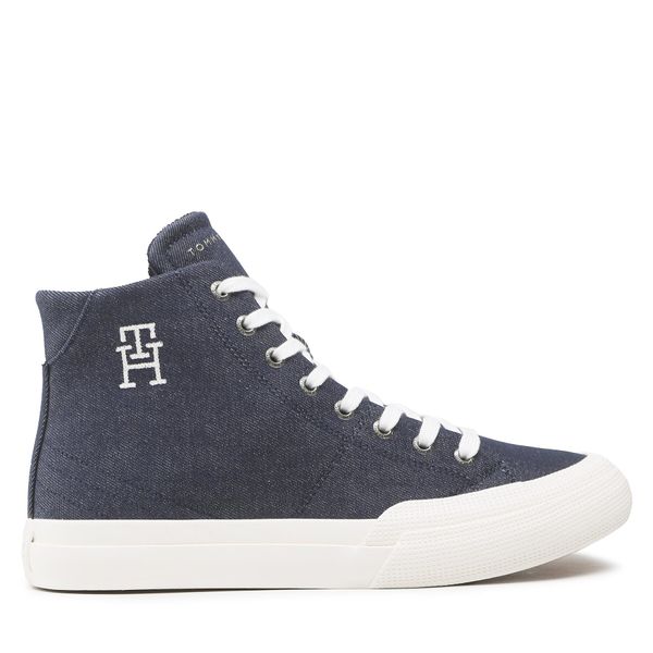 Tommy Hilfiger Tenisice Tommy Hilfiger Th Hi Vulc Premium FM0FM04542 Tamnoplava