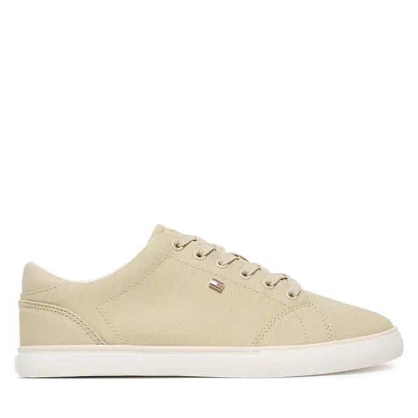 Tommy Hilfiger Tenisice Tommy Hilfiger Th Low Profile Vulc Canvas FW0FW09102 Bež