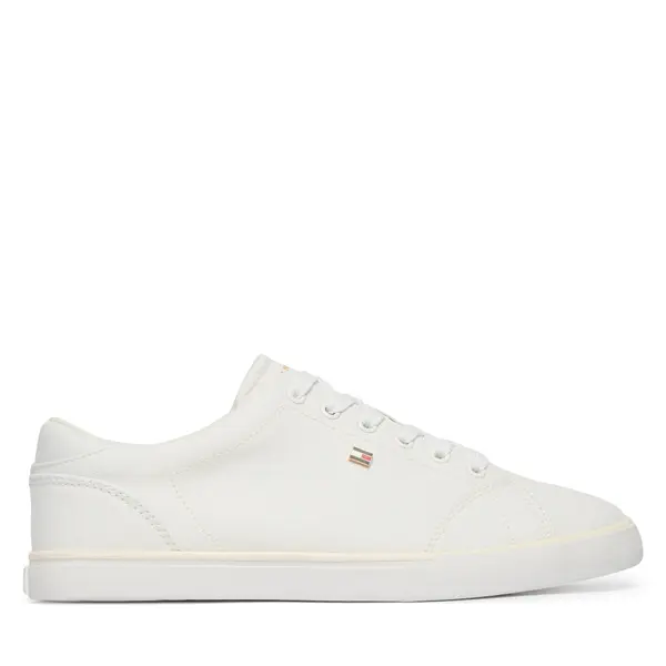 Tommy Hilfiger Tenisice Tommy Hilfiger Th Low Profile Vulc Canvas FW0FW09102 Bijela