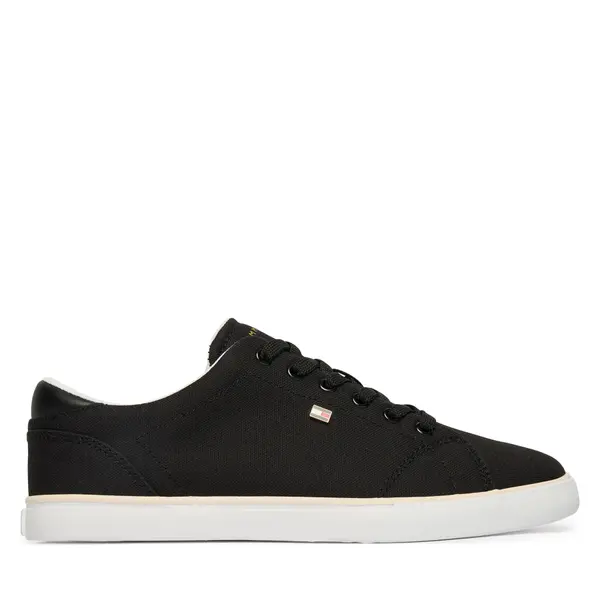 Tommy Hilfiger Tenisice Tommy Hilfiger Th Low Profile Vulc Canvas FW0FW09102 Crna