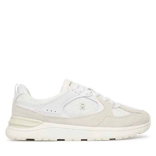 Tommy Hilfiger Tenisice Tommy Hilfiger Th Mix Material Runner FW0FW09306 Bijela