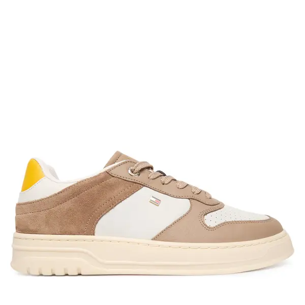 Tommy Hilfiger Tenisice Tommy Hilfiger Th Sporty Cupsole Tumbled Ltr FW0FW09024 Bež