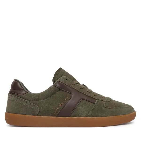 Tommy Hilfiger Tenisice Tommy Hilfiger Th Tribeca Sneaker Suede FM0FM06069 Tamno zelena