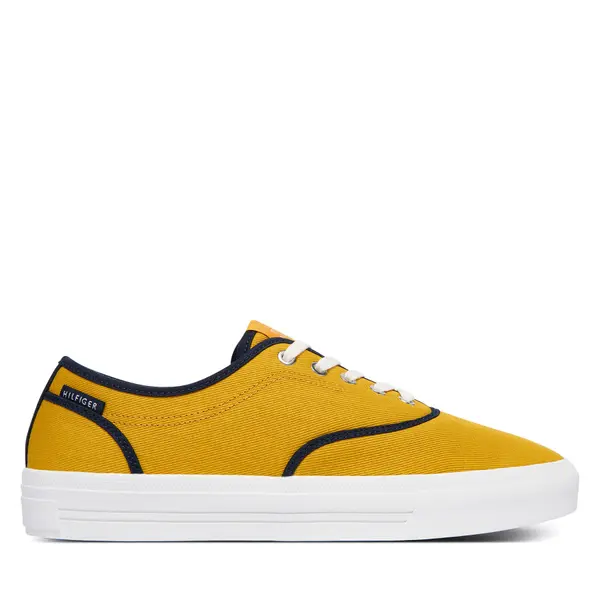 Tommy Hilfiger Tenisice Tommy Hilfiger Th Vulc Cup Long Lace Canvas FM0FM05874 Žuta
