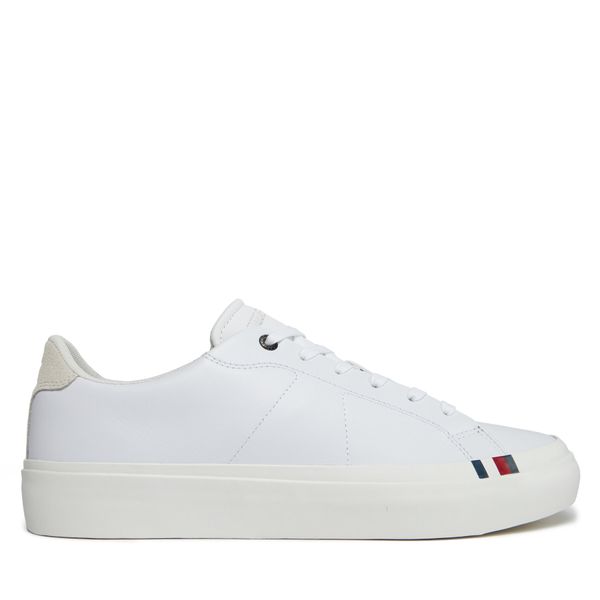 Tommy Hilfiger Tenisice Tommy Hilfiger Thick Vulc Low Premium Lth FM0FM04881 Bijela