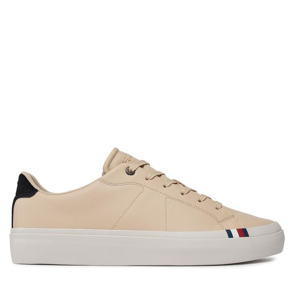 Tommy Hilfiger Tenisice Tommy Hilfiger Thick Vulc Low Premium Lth FM0FM04881 White Clay AES