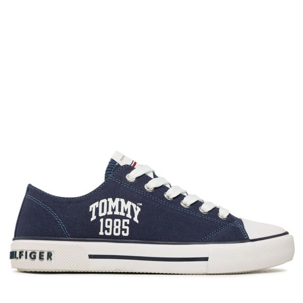 Tommy Hilfiger Tenisice Tommy Hilfiger Varisty Low Cut Lace-Up Sneaker T3X9-32833-0890 S Blue 800
