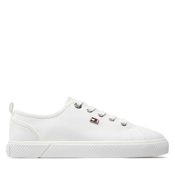 Tommy Hilfiger Tenisice Tommy Hilfiger Vulc Canvas Sneaker FW0FW08063 Bijela