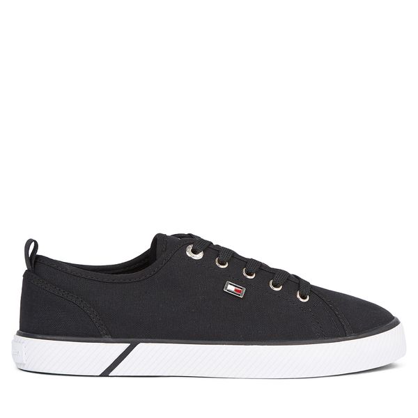 Tommy Hilfiger Tenisice Tommy Hilfiger Vulc Canvas Sneaker FW0FW08063 Black BDS