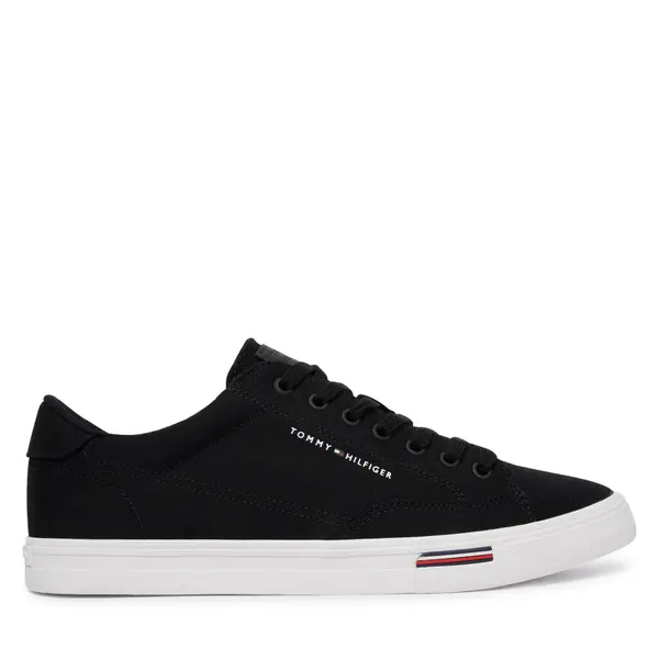 Tommy Hilfiger Tenisice Tommy Hilfiger Vulc Core Rwb Long Lace Cvs FM0FM05813 Crna