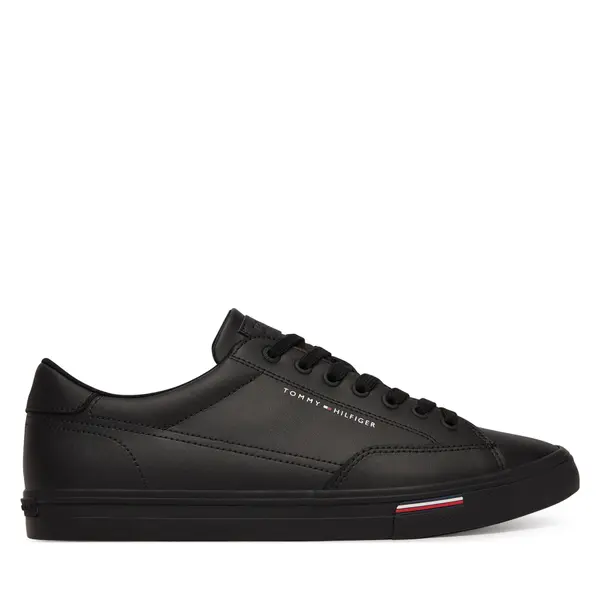 Tommy Hilfiger Tenisice Tommy Hilfiger Vulc Core Rwb Long Lace Lth FM0FM05814 Crna