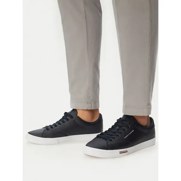 Tommy Hilfiger Tenisice Tommy Hilfiger Vulc Core Rwb Long Lace Lth FM0FM05814 Tamnoplava