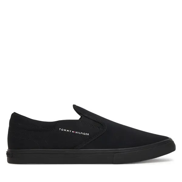 Tommy Hilfiger Tenisice Tommy Hilfiger Vulc Core Slip On FM0FM05689 Crna